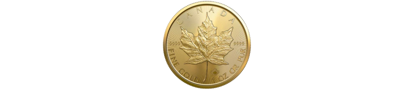 Pièce d'or Maple Leaf - Once d'or pur à 99,99 %